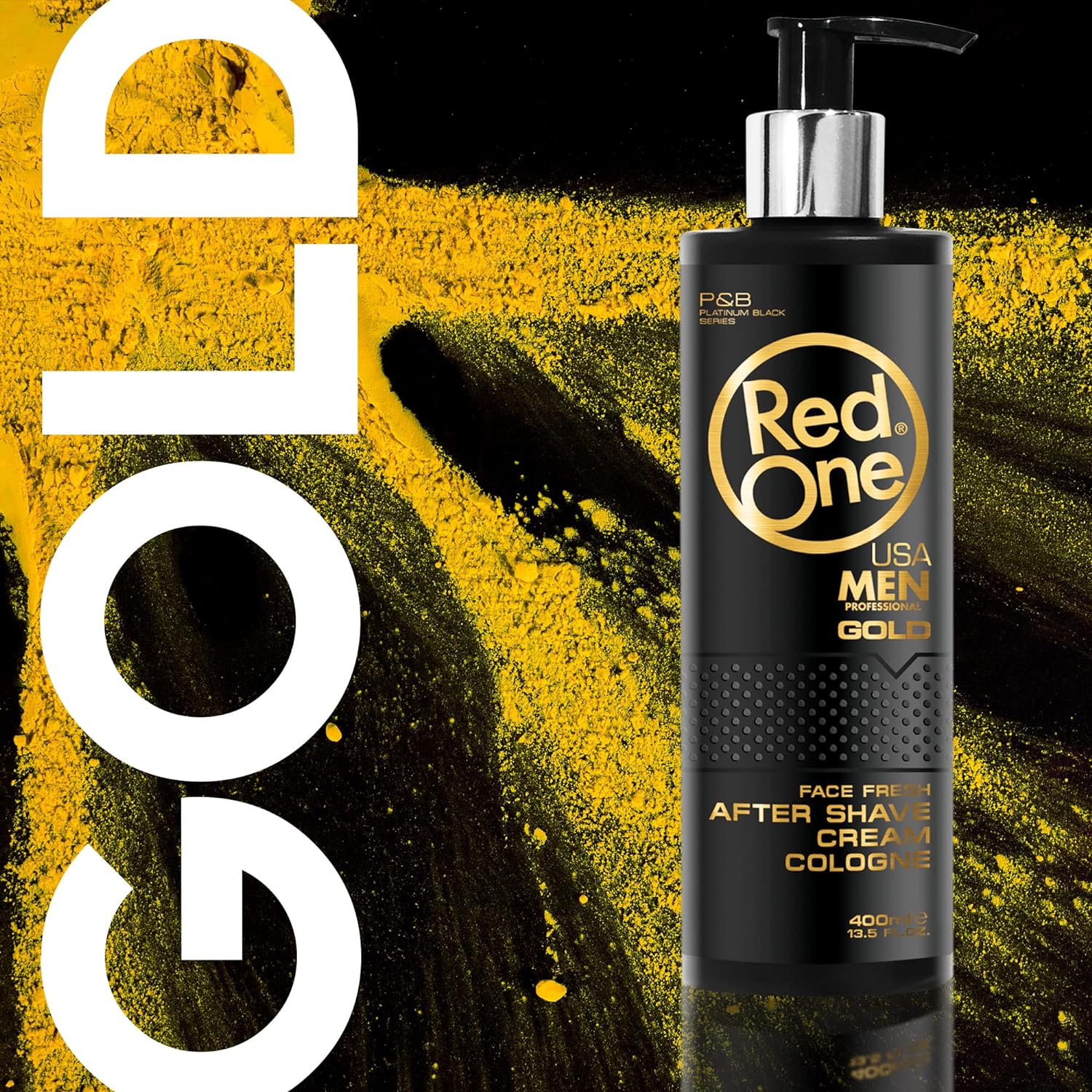 RedOne After Shave Cream Cologne 400ml Gold – Bild 5