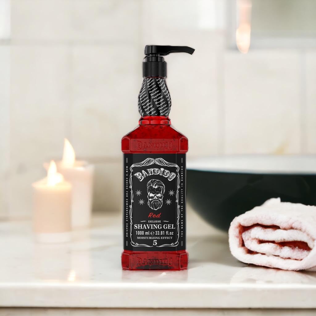 Bandido Shaving Gel Rasiergel 1000ml Red – Bild 2