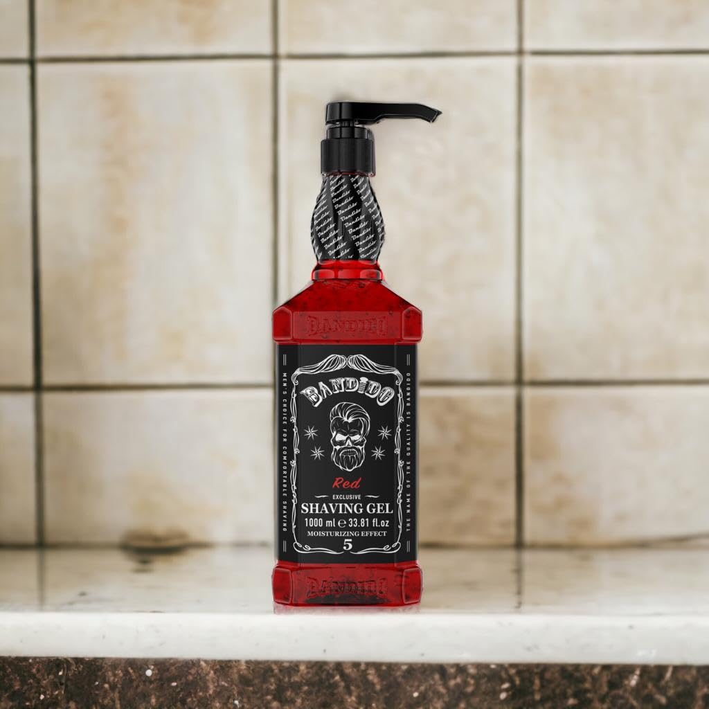 Bandido Shaving Gel Rasiergel 1000ml Red – Bild 4