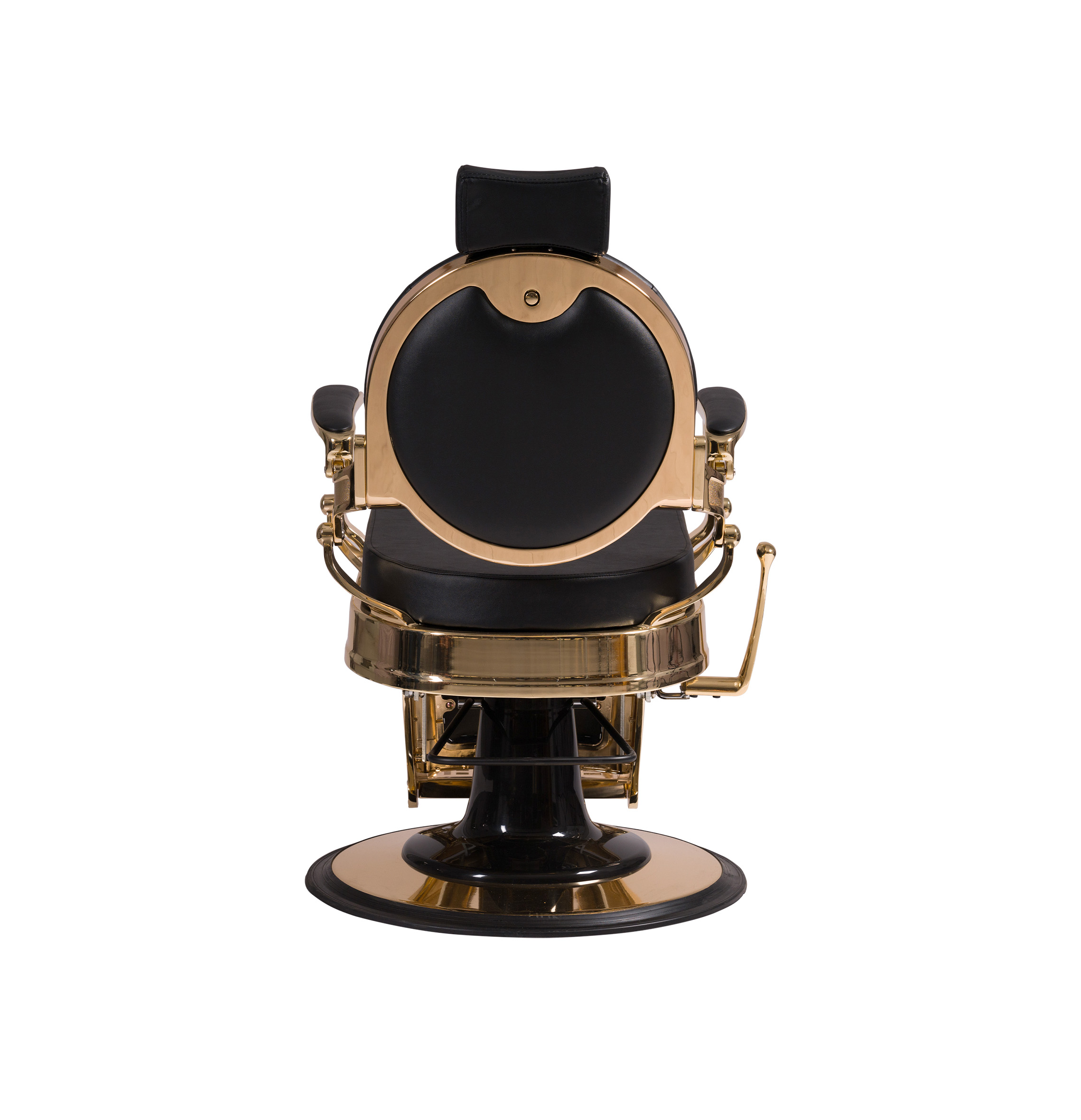 WK BUZZ GOLD - BLACK BARBER CHAIR / Barberstuhl Herrenfrisierstuhl – Bild 4