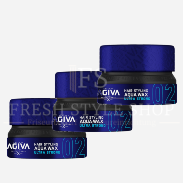 SPARSET 3x AGIVA Haarwachs 155ml 02 Ultra Strong