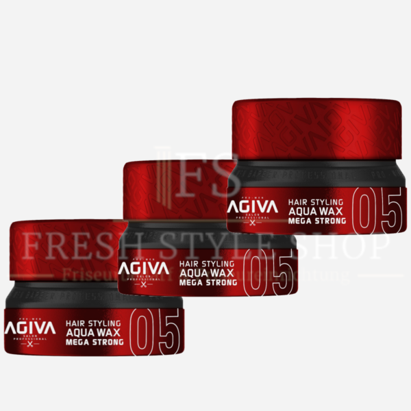 SPARSET 3x AGIVA Haarwachs 155ml 05 Mega Strong