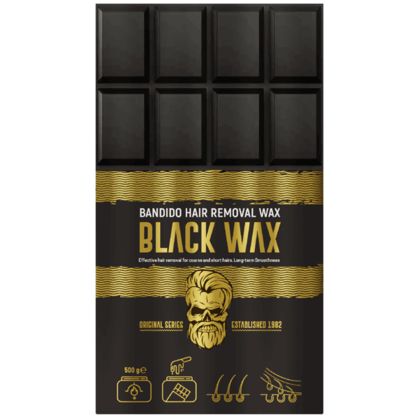Bandido Hair Removal Wax Heißwachs Schokoladenform 500g Black – Bild 2