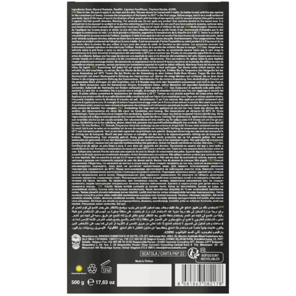 Bandido Hair Removal Wax Heißwachs Schokoladenform 500g Azulen – Bild 5