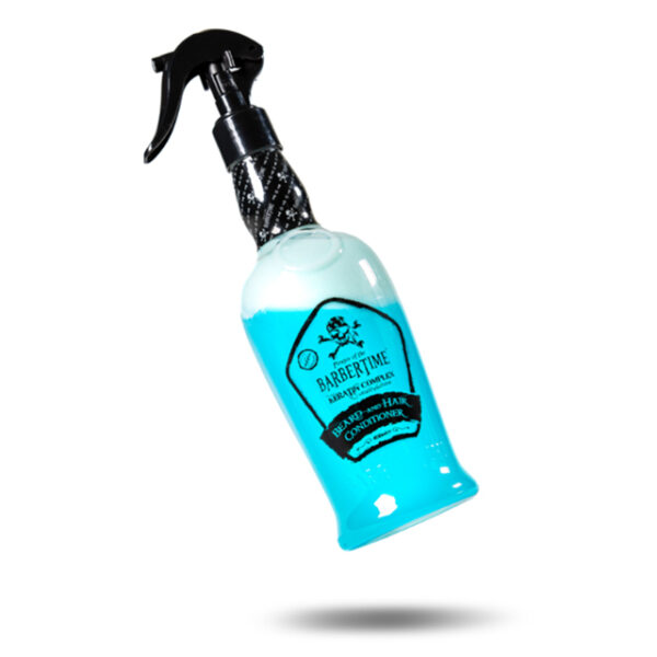 BARBERTIME 2Phasen Leave in Conditioner für Haare & Bart 400ml Keratin Complex – Bild 2
