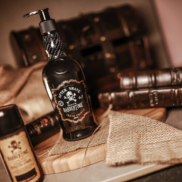 BARBERTIME Balsam After Shave Cream Cologne Pflege nach der Rasur 400ml No:1 Black Pearl – Bild 5