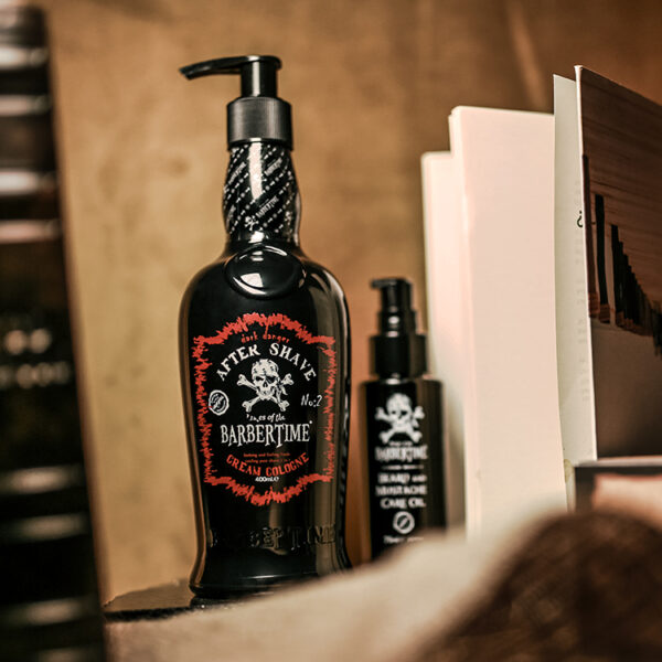 BARBERTIME Balsam After Shave Cream Cologne Pflege nach der Rasur 400ml No:2 Dark Danger – Bild 6
