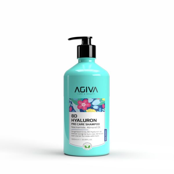 AGIVA PRO CARE 8D Hyaluron Shampoo 1000ml Für Trockenes Haar (VEGAN)