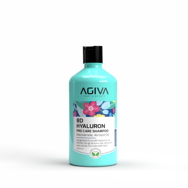 AGIVA PRO CARE 8D Hyaluron Shampoo 500ml Für Trockenes Haar (VEGAN)