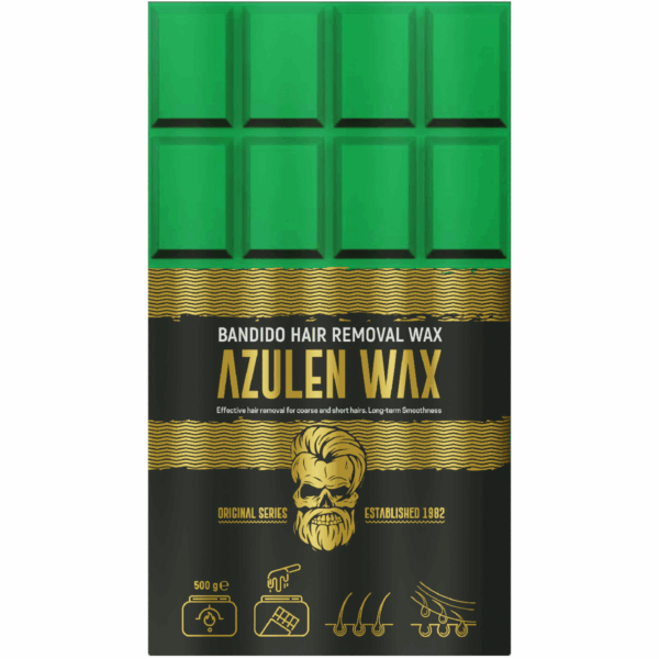 Bandido Hair Removal Wax Heißwachs Schokoladenform 500g Azulen – Bild 2