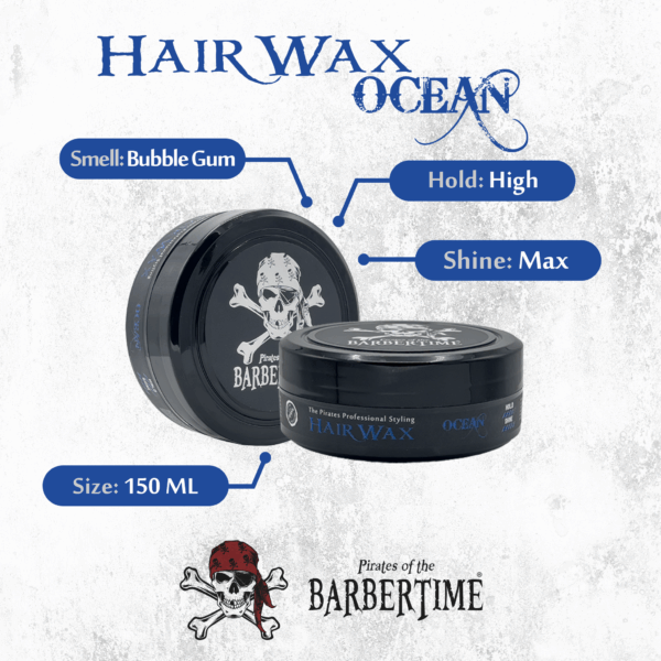 BARBERTIME Haarwachs Hair Wax Styling Wax 150ml Ocean – Bild 4