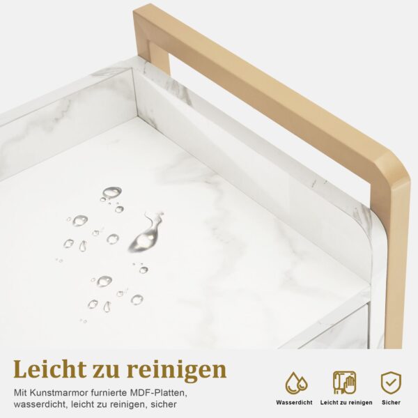 BP Arbeitswagen Friseurwagen Werkzeugwagen Salon Trolley 0022 Weiß – Bild 6