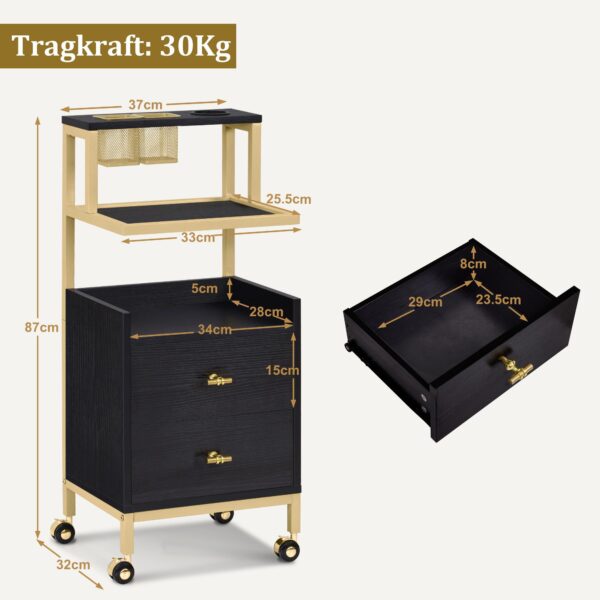 BP Arbeitswagen Friseurwagen Werkzeugwagen Salon Trolley 0029 – Bild 2