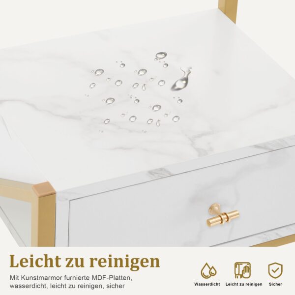 BP Arbeitswagen Friseurwagen Werkzeugwagen Salon Trolley 0048 Weiß – Bild 6