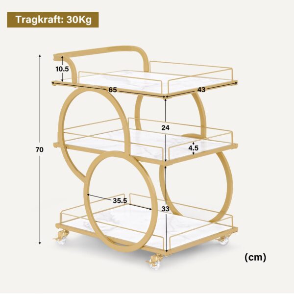 BP Arbeitswagen Friseurwagen Werkzeugwagen Salon Trolley 0074 – Bild 2