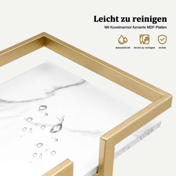 BP Arbeitswagen Friseurwagen Werkzeugwagen Salon Trolley 0033 Weiß – Bild 4