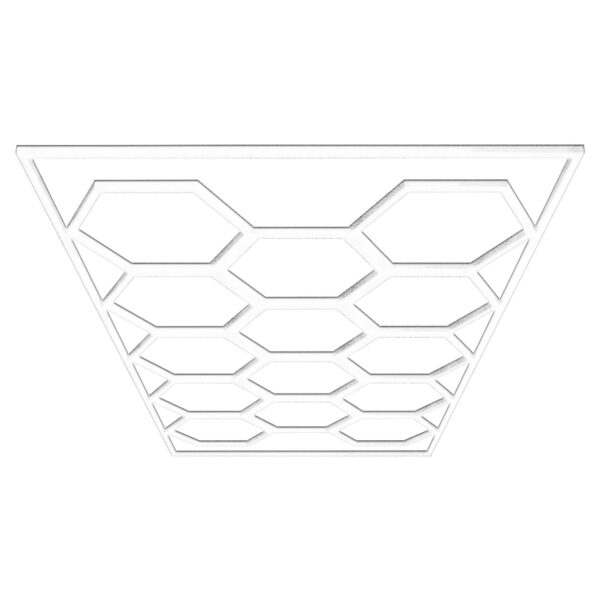 BP Hexagon LED Garage Light, 68970LM 6500K Hexagon LED Beleuchtung für Werkstatt, Friseursalon - 14 Grid