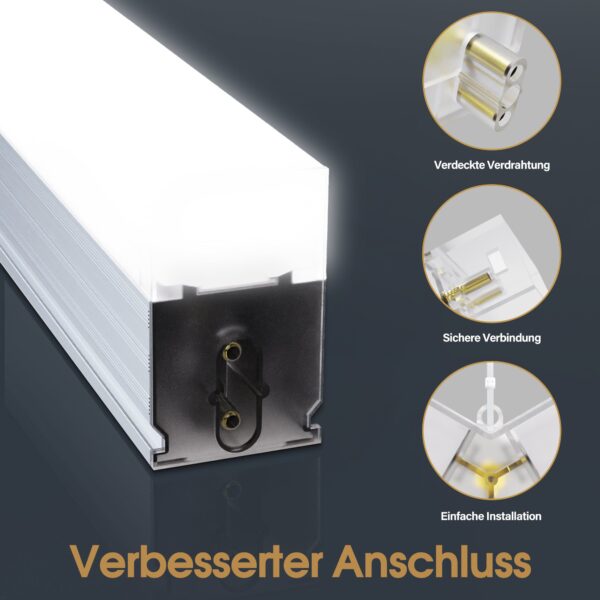 BP Hexagon LED Garage Light, 68970LM 6500K Hexagon LED Beleuchtung für Werkstatt, Friseursalon - 14 Grid – Bild 4