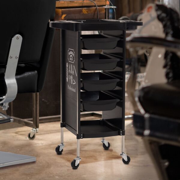 BP Arbeitswagen Friseurwagen Werkzeugwagen Salon Trolley Barber 2023BK-N – Bild 6