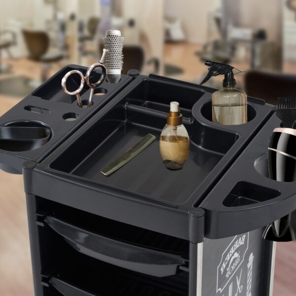 BP Arbeitswagen Friseurwagen Werkzeugwagen Salon Trolley Barber 2023BK-N – Bild 7
