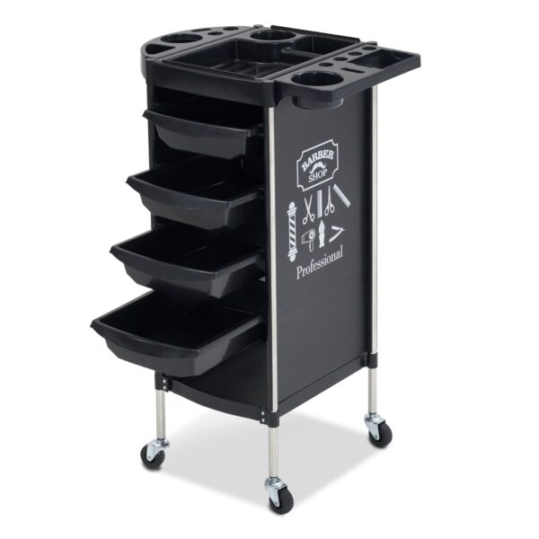 BP Arbeitswagen Friseurwagen Werkzeugwagen Salon Trolley Barber 2023BK-N