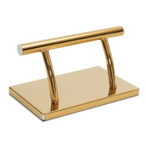BP Edelstahl Fußstütze Professional Friseurfußstütze FT001 (Gold)