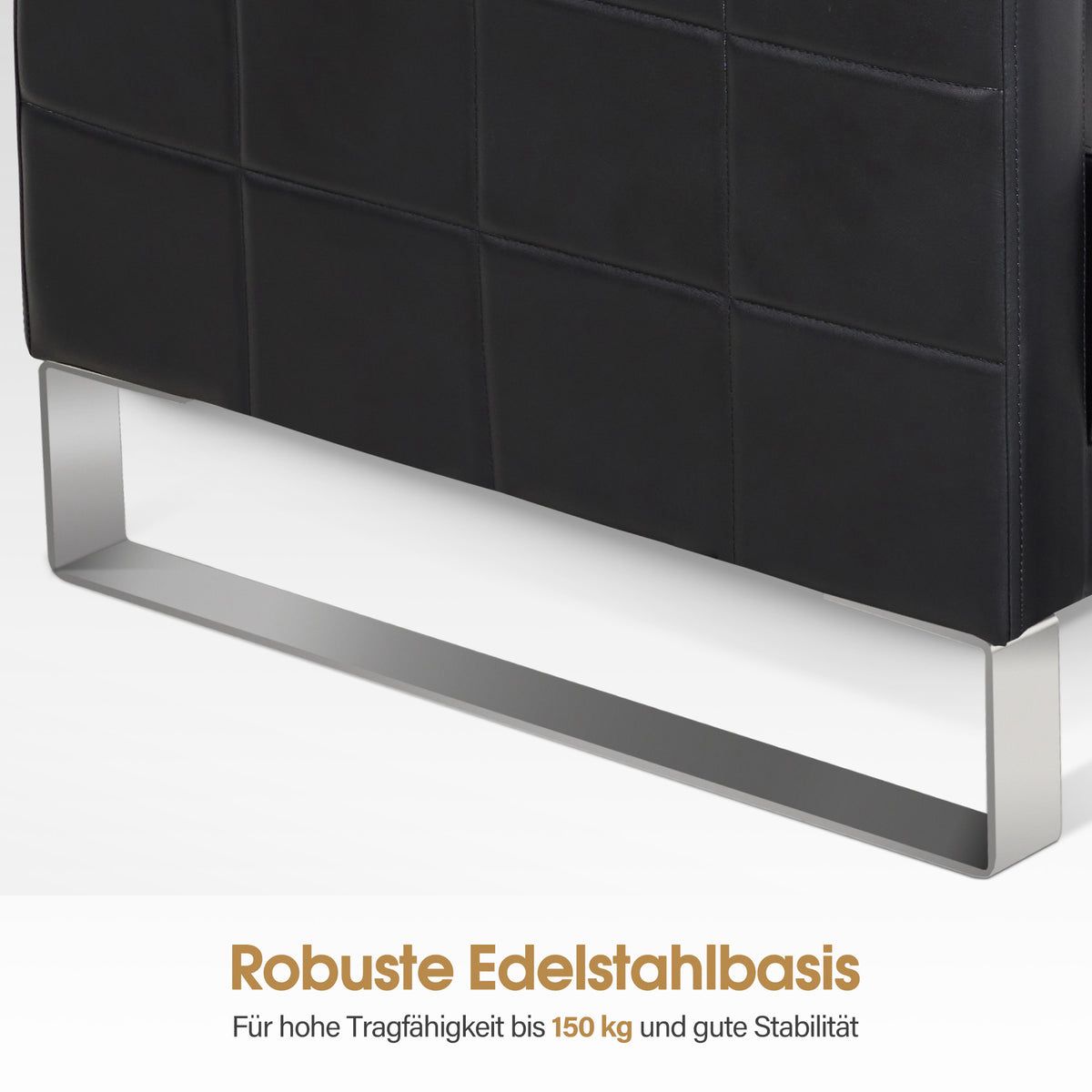 BP Friseurwaschbecken Friseur Waschplatz Waschsessel Rückwärtswaschbecken SPA mit Fußhocker 8611 (Schwarz/Schwarz) – Bild 5