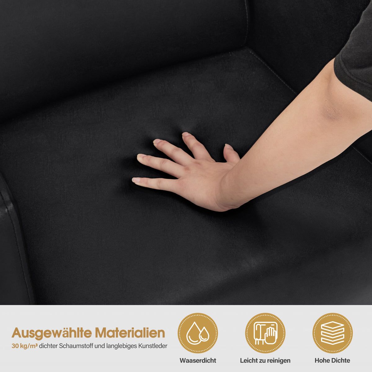 BP Friseurwaschbecken Friseur Waschplatz Waschsessel Rückwärtswaschbecken SPA mit Fußhocker 8611 (Schwarz/Schwarz) – Bild 6