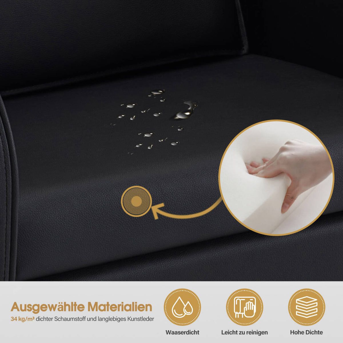 BP Friseurwaschbecken Friseur Waschplatz Waschsessel Rückwärtswaschbecken mit Fußstütze 8679 (Schwarz) – Bild 8