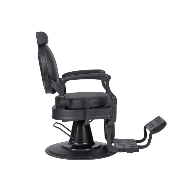SHOR BLACK - BLACK BARBER CHAIR / Barberstuhl Herrenfrisierstuhl – Bild 4
