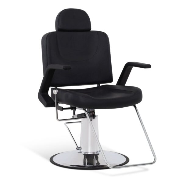 BP Friseurstuhl mit Kopfstütze Friseurstühle mit Hydraulikpumpe 360° Drehbar Friseureinrichtung Höhenverstellbar Barber Stuhl PVC Kunstleder 8817