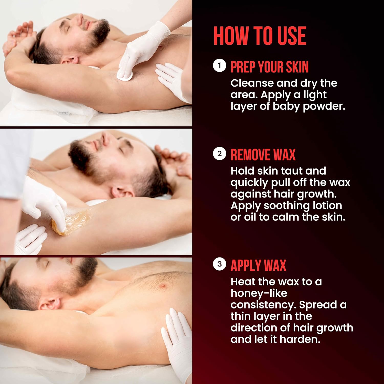 The Shave Factory Hair Removal Hot Wax Heißwachs Black 500g – Bild 5