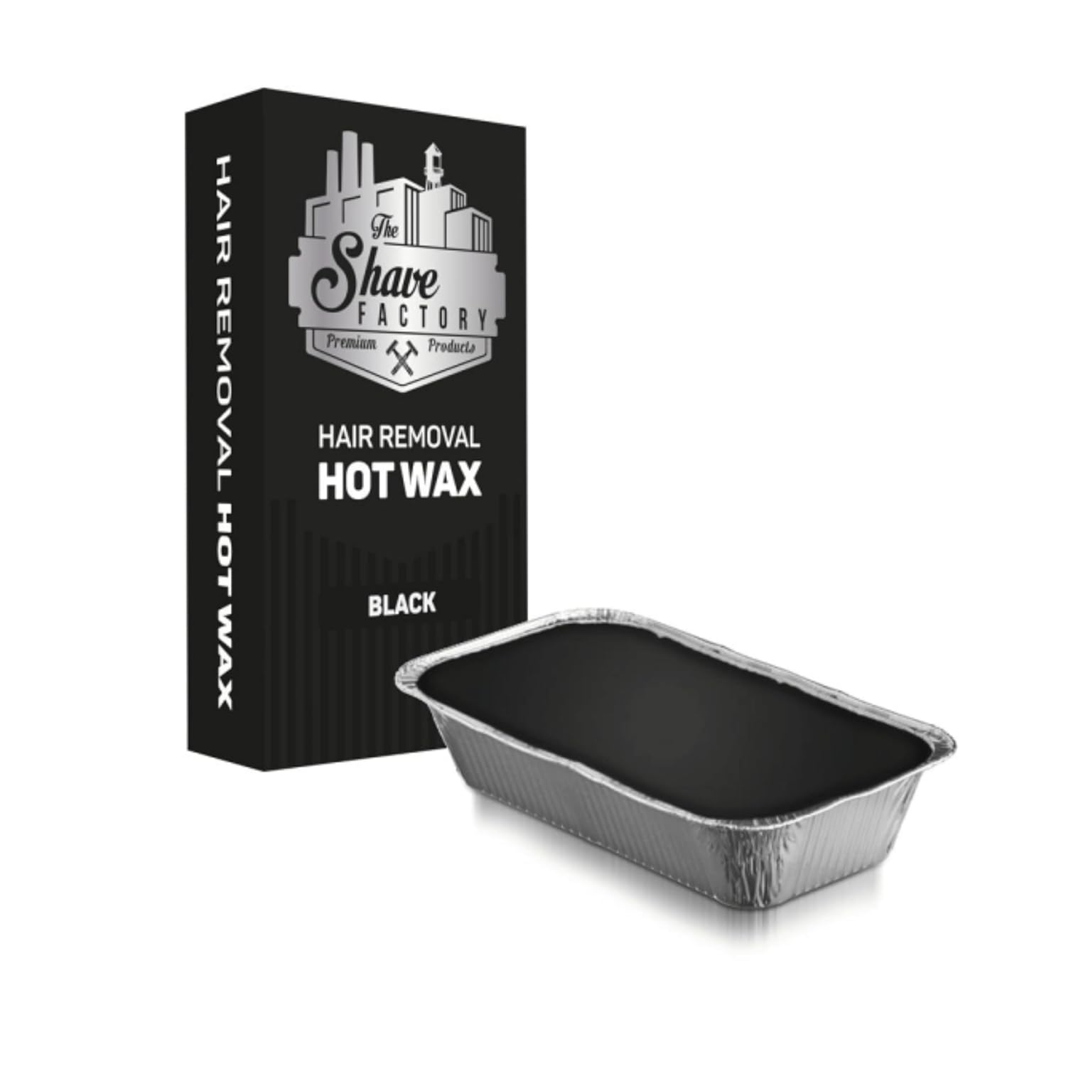 The Shave Factory Hair Removal Hot Wax Heißwachs Black 500g