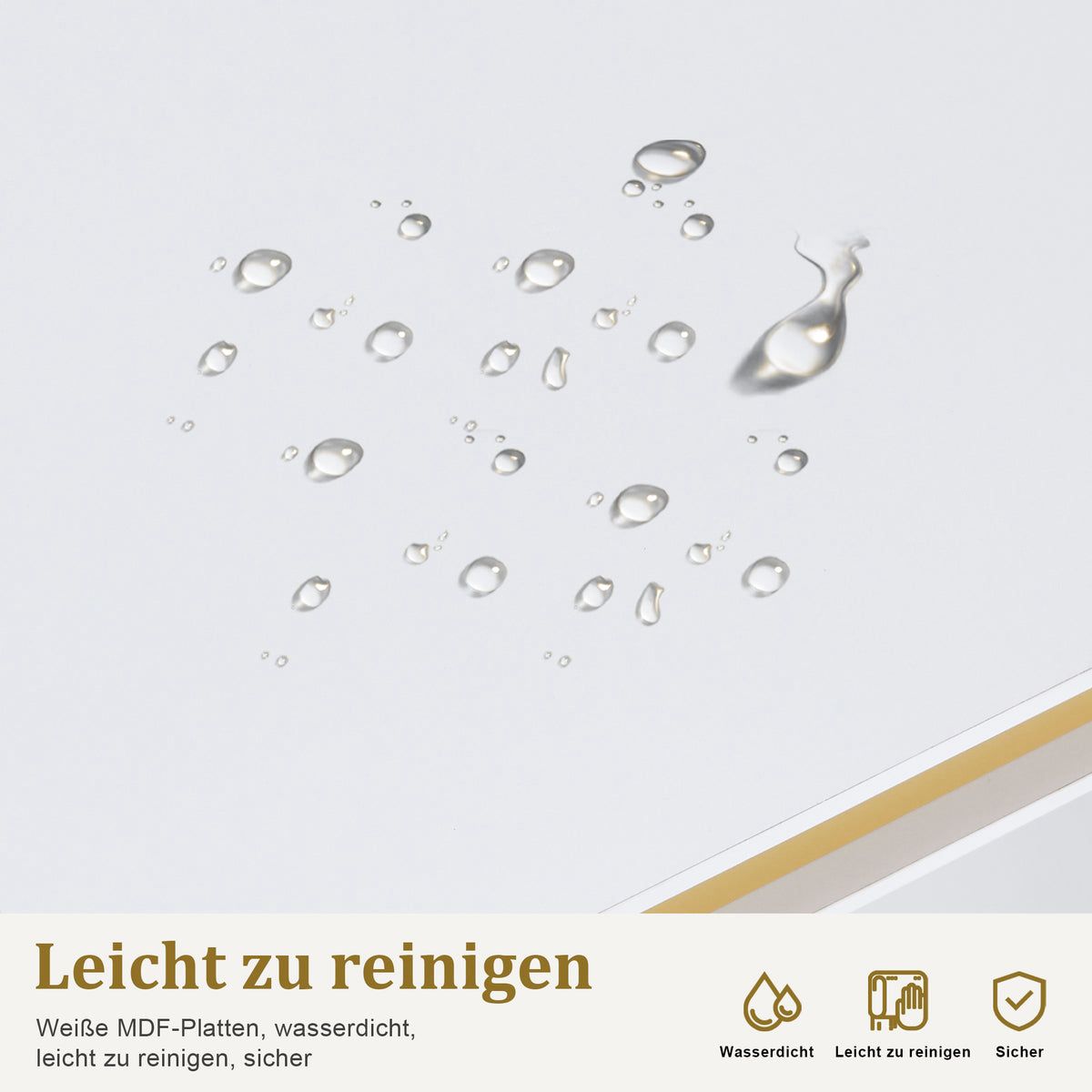 BP Manikürtisch mit Schubladen für Nagelstudio Nageltisch mit 3 Steckdosen 2484 – Bild 6