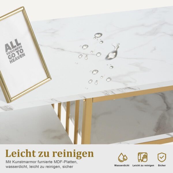 BP Manikurtisch Schminktisch mit 6 Schubladen Nageltisch 2425 Weiß – Bild 6