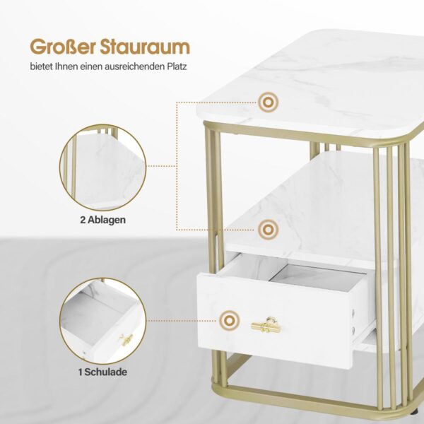 BP Couchtisch Beistelltisch Sofatisch mit Schublade 2138 – Bild 3