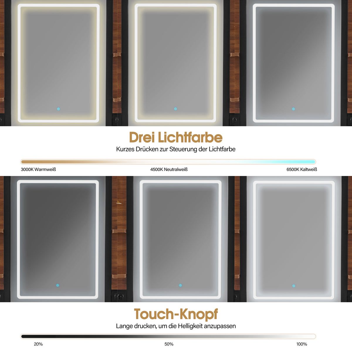 BP Friseurplatz Bedienplatz Arbeitsplatz mit 2 Schubladen, 2 Schränke und 4 Ablagen – mit LED Beleuchtung 3167 – Bild 5