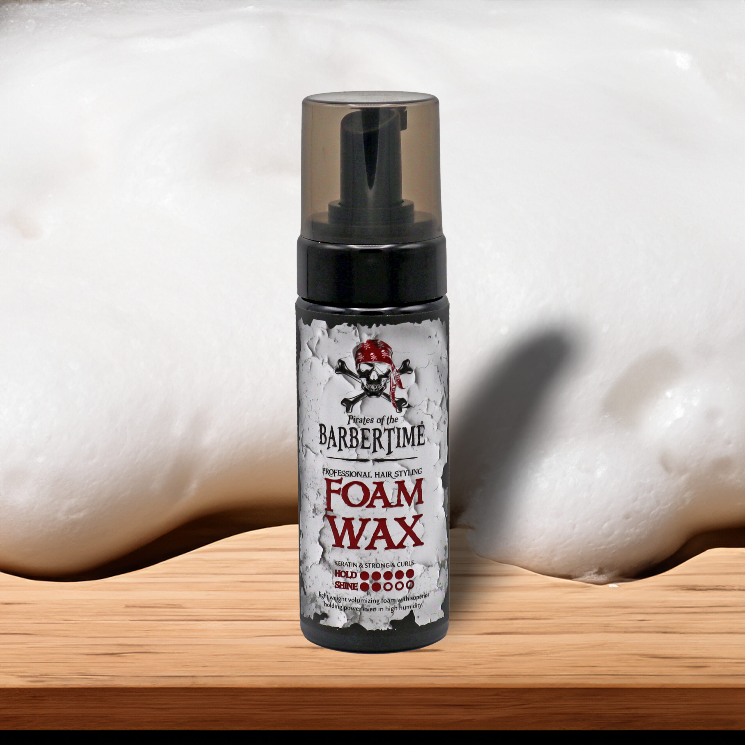 BARBERTIME Foam Wax Schaumfestiger mit Keratin / Starker Halt für Locken 150ml – Bild 5