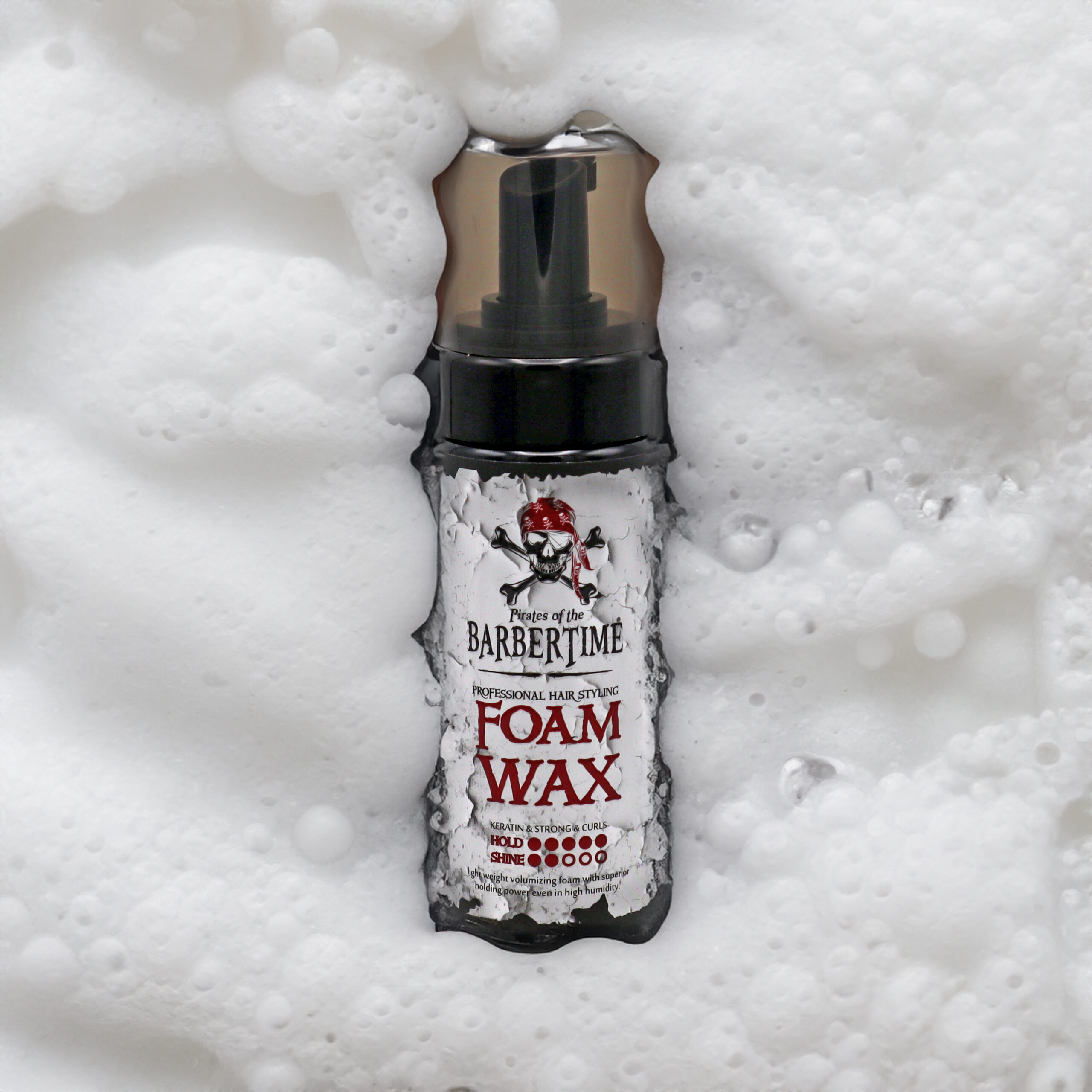 BARBERTIME Foam Wax Schaumfestiger mit Keratin / Starker Halt für Locken 150ml – Bild 6