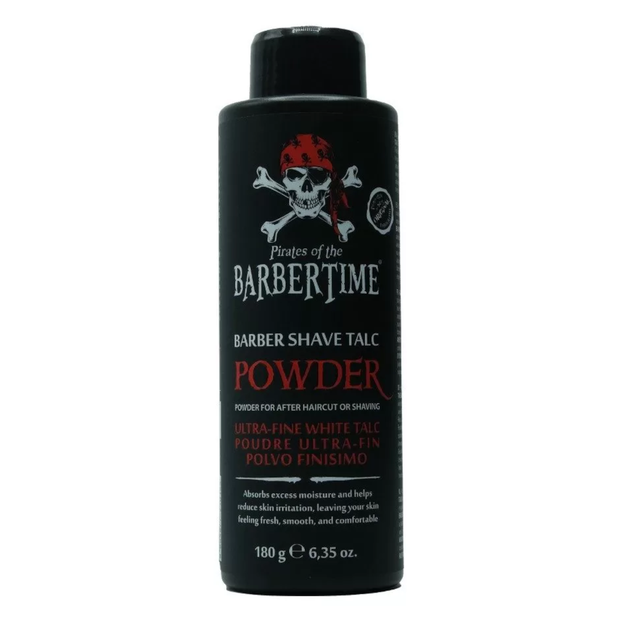 BARBERTIME Barber Shave Talc Powder Talkum Puder Nackenpuder 180g