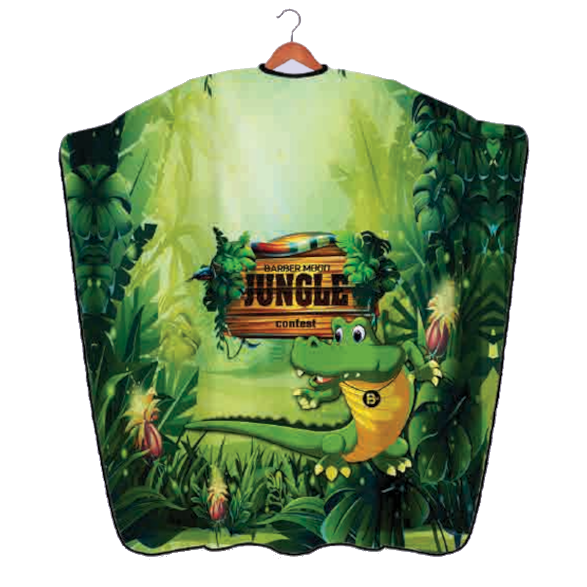 BM Professioneller Friseurumhang Kinderumhang Schneideumhang 138x158 BM-C004 Jungle