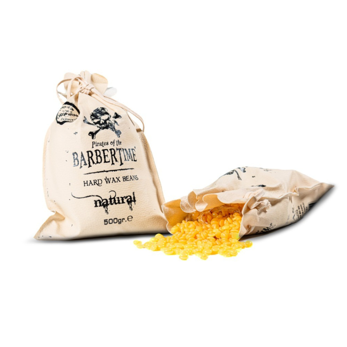BARBERTIME Hard Wax Beans Heißwachslerne Warmwachs 500g Natural