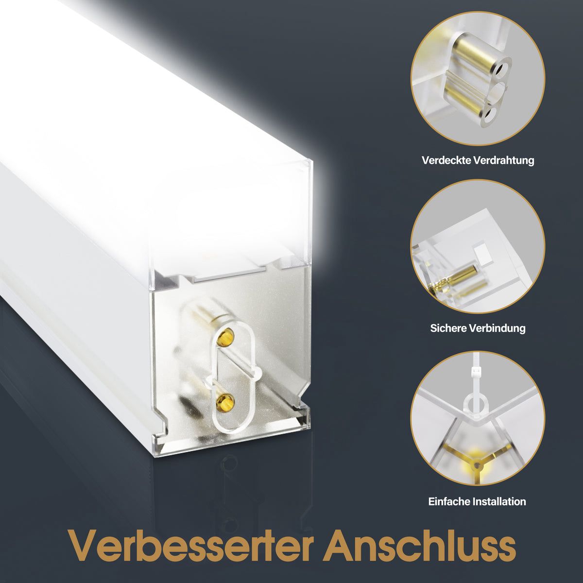 Hexagon LED Garage Light, 30240LM 6500K Hexagon LED Beleuchtung PVC Rahmen - 8 Grid nicht Dimmbar – Bild 7