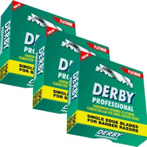 3x DERBY Rasierklingen Professional ( 3 x 100 Stück rostfrei einzeln verpackt )