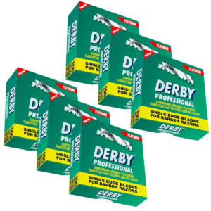 6x DERBY Rasierklingen Professional ( 6 x 100 Stück rostfrei einzeln verpackt )