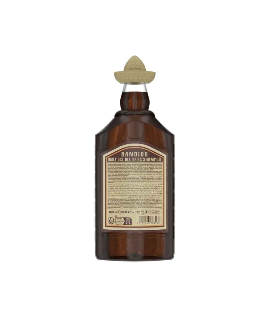 Bandido Daily Shampoo - für täglichen Gebraucht und für alle Haartypen geeignet 1000ml – Bild 2