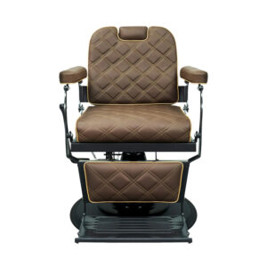 WK BRUSK - BLACK BARBER CHAIR / Barberstuhl Herrenfrisierstuhl