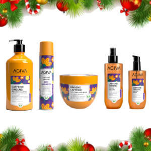 AGIVA Geschenkset Damen : Shampoo 1L, Haarkur 300ml, Trockenshampoo 200ml, Haartonikum 200ml, Haarserum 100ml