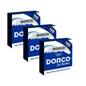 3x DORCO Rasierklingen 100er Pack