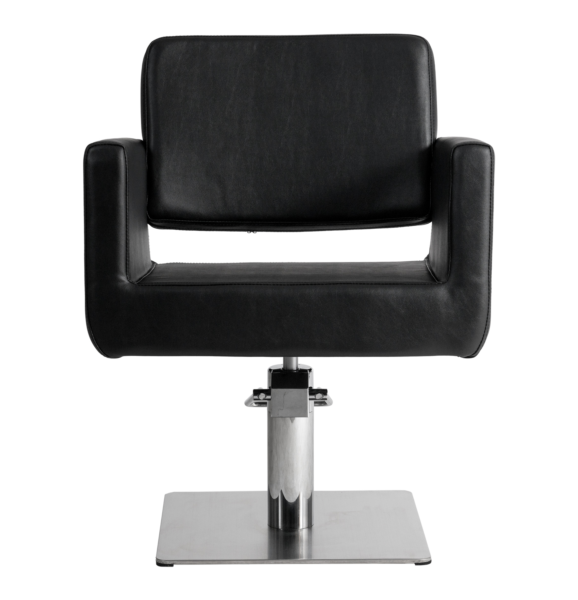 WK CHIC Q - BLACK SQUARE BASE STYLING CHAIR / Damen Friseurstuhl – Bild 2